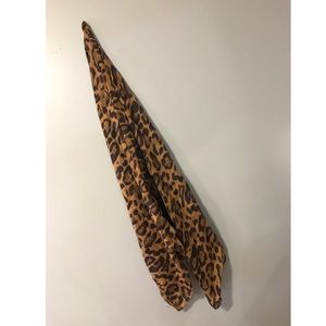 Leopard, Mustache, and pink print scarf